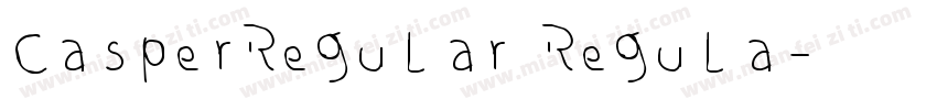 CasperRegular Regula字体转换